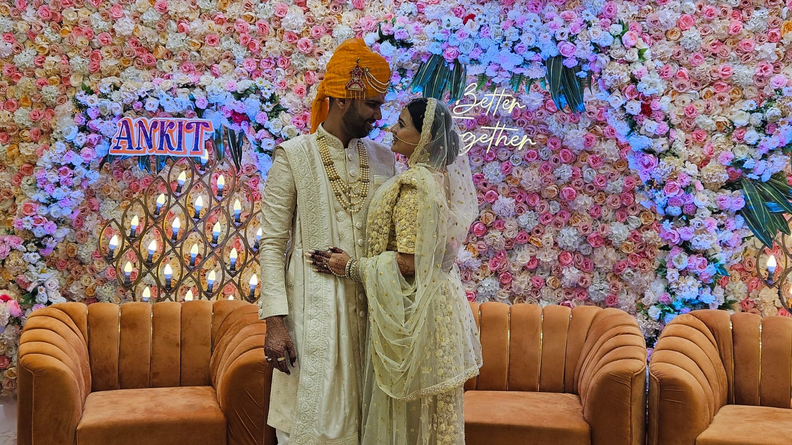 Royal Floral Mandap walkway